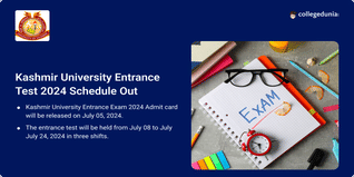 Kashmir University Entrance Test 2024 Schedule Out for UG & PG Courses; Check Dates Here
